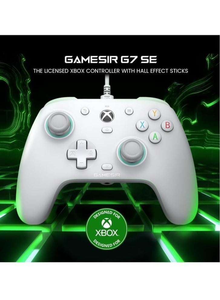 جيم سير وحدة تحكم سلكية G7 SE لجهاز Xbox Series X و Xbox Series S و Xbox One و Windows 10/11، جهاز تحكم ألعاب سهل الاستخدام مع عصي تحكم بتأثير هول/زناد هول، مقبس صوت 3.5 مم - Image 5