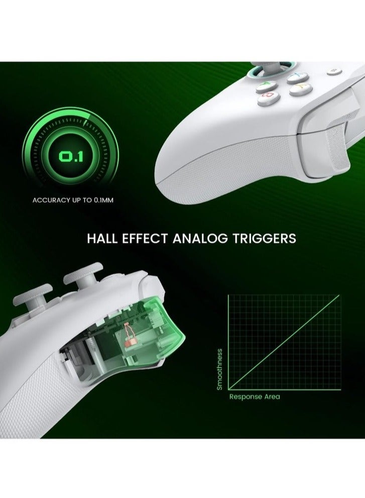جيم سير وحدة تحكم سلكية G7 SE لجهاز Xbox Series X و Xbox Series S و Xbox One و Windows 10/11، جهاز تحكم ألعاب سهل الاستخدام مع عصي تحكم بتأثير هول/زناد هول، مقبس صوت 3.5 مم - Image 2