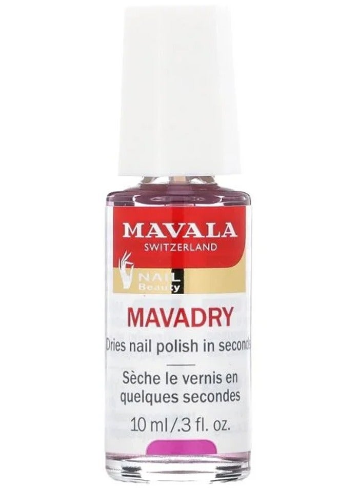 Mavala - Dries Nail Polish, Top Coat Enhancing Its Shine 10 ml Transparent - Image 1