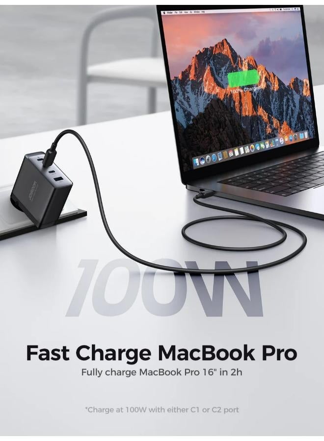جوي روم GaN Ultra JR-TCG04 100W 3C1A Fast Charger EU Black  - Image 2