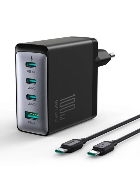 GaN Ultra JR-TCG04 100W 3C1A Fast Charger EU Black