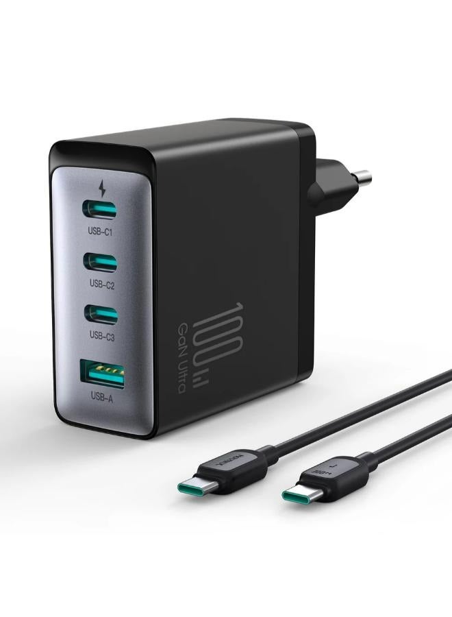 جوي روم GaN Ultra JR-TCG04 100W 3C1A Fast Charger EU Black  - Image 1
