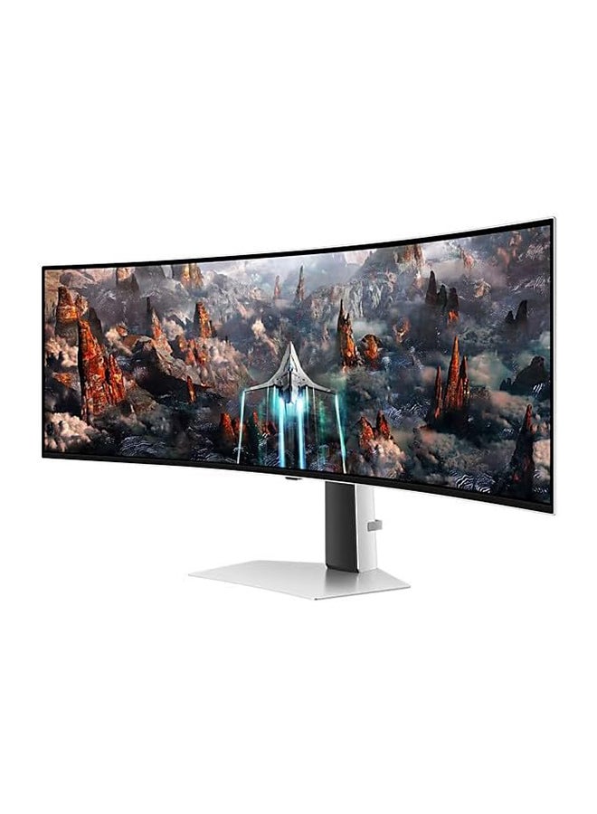 Samsung - Odyssey OLED G9 G93SC 49" Gaming Monitor with Electrifying Speed 0.03ms GTG response time & 240Hz Refresh rate, Curved 49" screen, AMD FreeSync Premium Pro. (New Launch) - LS49CG934SMXUE Silver - Image 1