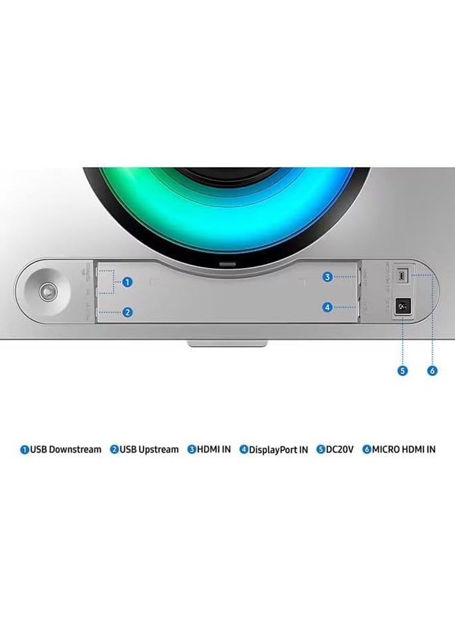 Samsung - Odyssey OLED G9 G93SC 49" Gaming Monitor with Electrifying Speed 0.03ms GTG response time & 240Hz Refresh rate, Curved 49" screen, AMD FreeSync Premium Pro. (New Launch) - LS49CG934SMXUE Silver - Image 1