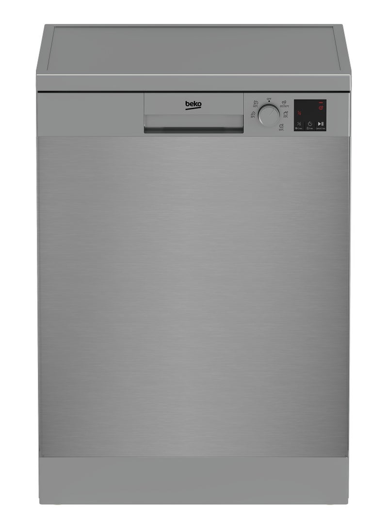 بيكو - Dishwasher - 13 Place Settings Full Size - 60 cm - 5 Programs - Digital LED Screen - Glass Shield - Tub DVN05325X Fingerprint-Free Stainless Steel - Image 1