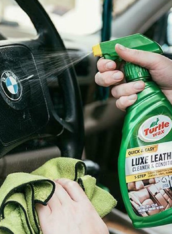 Turtle wax PH-Balanced Quick and Easy Luxe Leather Spray Cleaner and Conditioner Green 473 ml T363A - Image 4