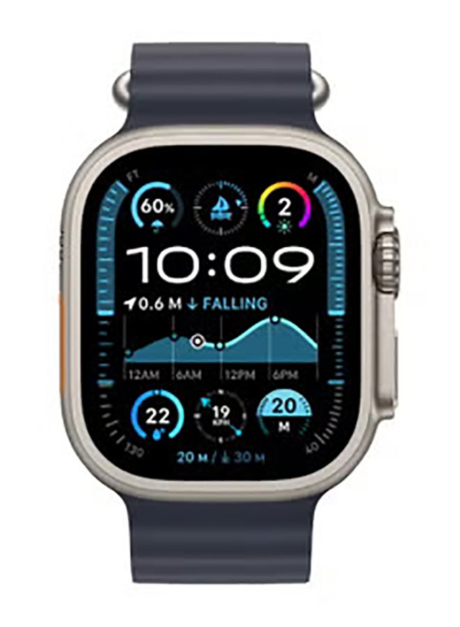 Apple Renewed - Ultra 2 (2024) GPS + Cellular 49mm Case With Navy Ocean Band Natural Titanium - Image 3