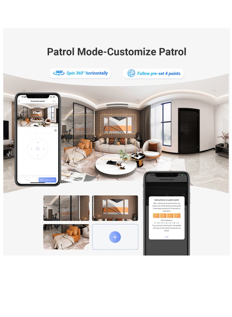 EZVIZ - C7 Dual-Lens 2K+ Indoor Security Camera, Dual Band, 10M Starlight Color Night Vision, Pan Tilt, Human/Pet Detection, Auto Tracking, Two Way Calling, Patrol Mode, Alarm, Alexa & Google Control - Image 1