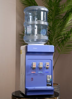 كليكون Tabletop Water Dispenser With 3 Taps & Danfu Compressor – Hot, Cold & Normal Water,2 Years Warranty CK4061 blue  - Image 2