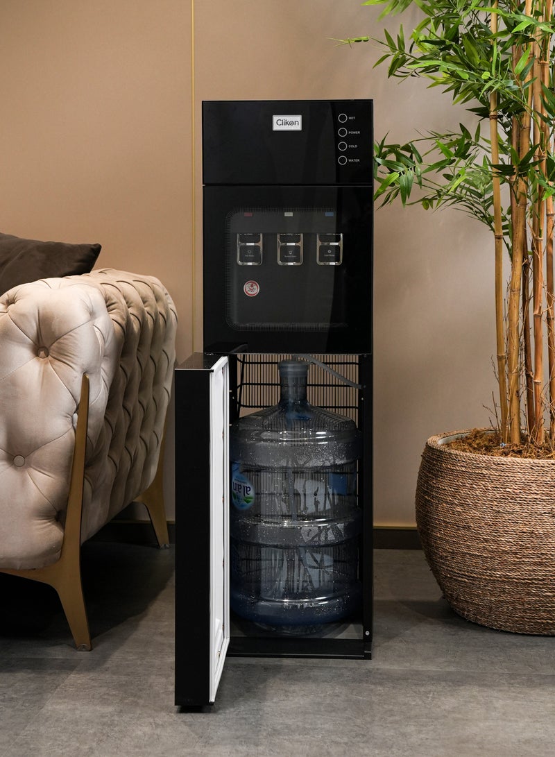 كليكون Bottom Loading Water Dispenser – 3 Tap, Danfu Compressor, Hot, Cold & Normal Water,2 Years Warranty CK4060 black  - Image 5