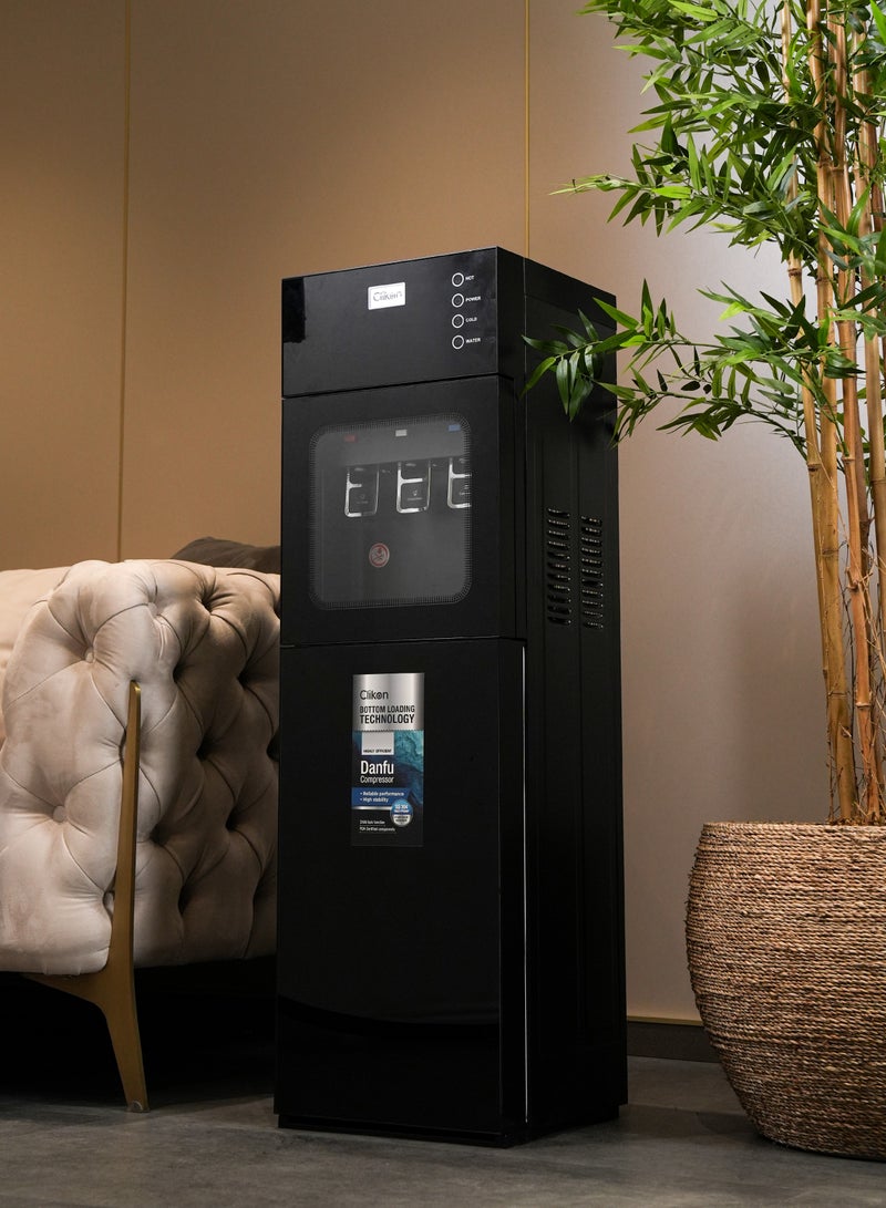 كليكون Bottom Loading Water Dispenser – 3 Tap, Danfu Compressor, Hot, Cold & Normal Water,2 Years Warranty CK4060 black  - Image 2