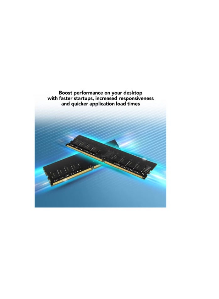 ليكسار DDR4 8GB 288 PIN U-DIMM 3200Mbps, CL22, 1.2V- BLISTER Package  - Image 1