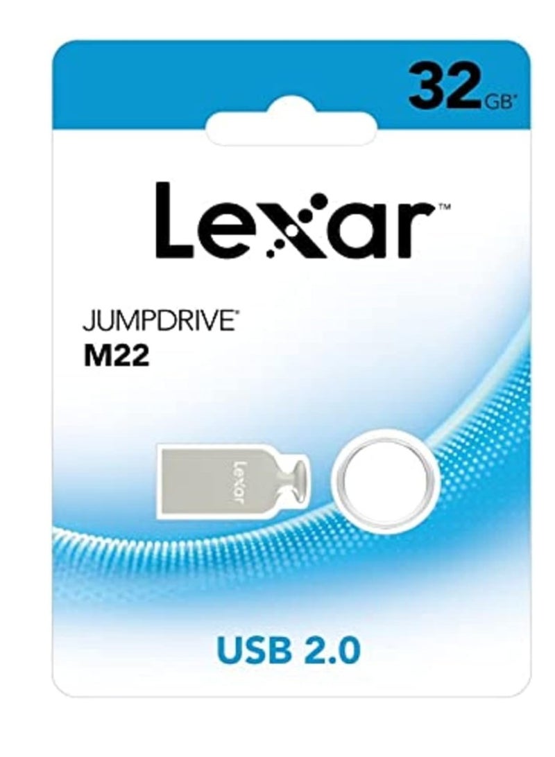 Lexar - Flash Memory JumpDrive M22 USB2.0 Light Gold Flash Drive 32 GB - Image 1