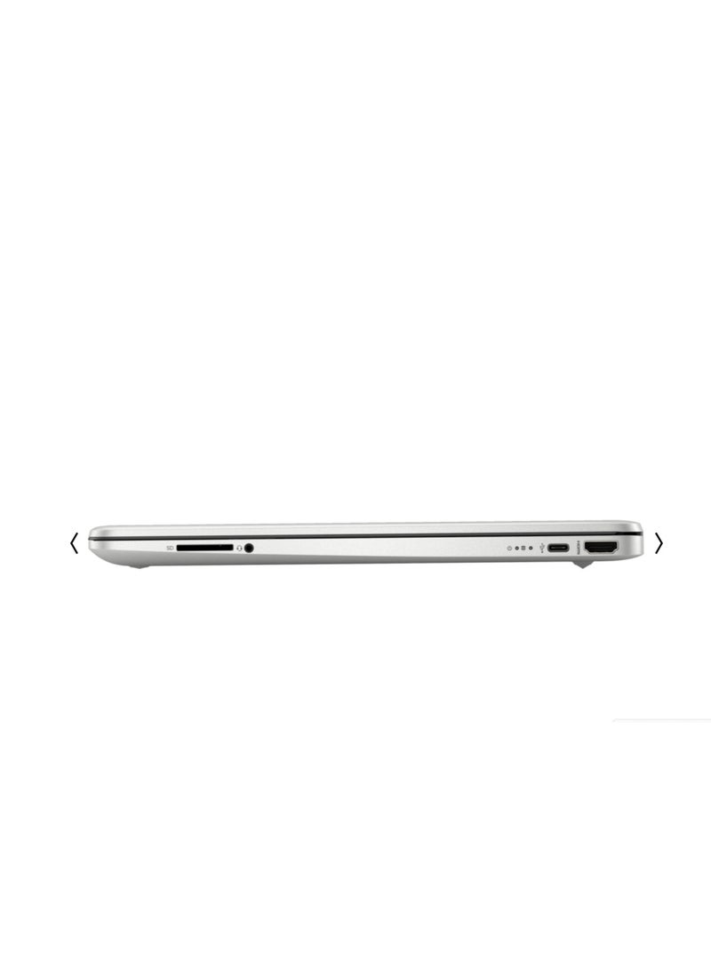 HP 15s-fq5037nx  Laptop With 15.6 Inch FULL HD(1920x1080) Display,Intel Core i7-1255U Processor/8GB RAM/512GB SSD/Windows 11/Intel Iris XE English/Arabic Silver - Image 4