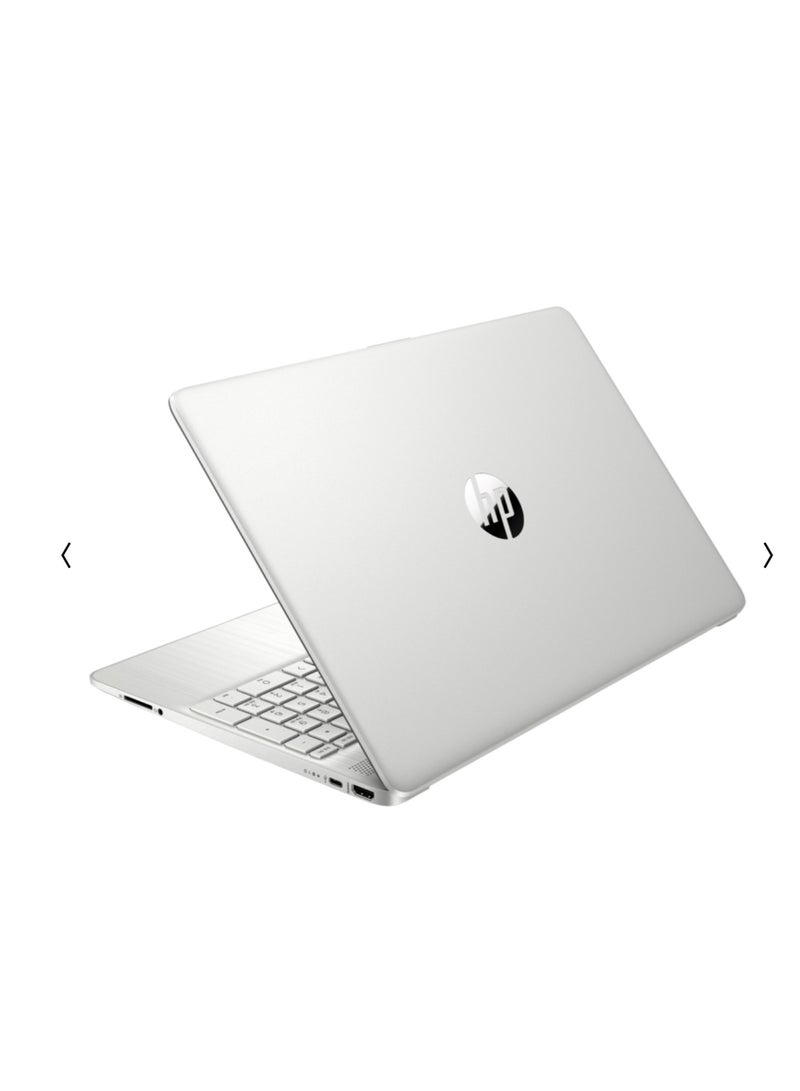 HP 15s-fq5037nx  Laptop With 15.6 Inch FULL HD(1920x1080) Display,Intel Core i7-1255U Processor/8GB RAM/512GB SSD/Windows 11/Intel Iris XE English/Arabic Silver - Image 5