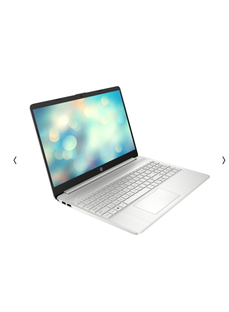 HP 15s-fq5037nx  Laptop With 15.6 Inch FULL HD(1920x1080) Display,Intel Core i7-1255U Processor/8GB RAM/512GB SSD/Windows 11/Intel Iris XE English/Arabic Silver - Image 2