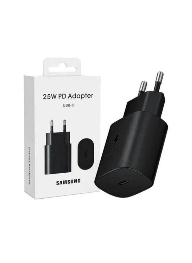 Samsung 25W PD USB-C Super Fast Charger - Black - Image 1