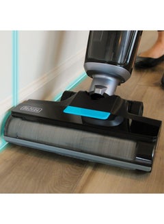 BLACK+DECKER Cordless Wet Dry Vacuum Cleaner and Mop, Vacuum & Wash Duo with Self-Cleaning, Edge Cleaning and Digital Display, Space-Saving Design, 180 W VW252BR-B5 Black/Blue  - Image 4