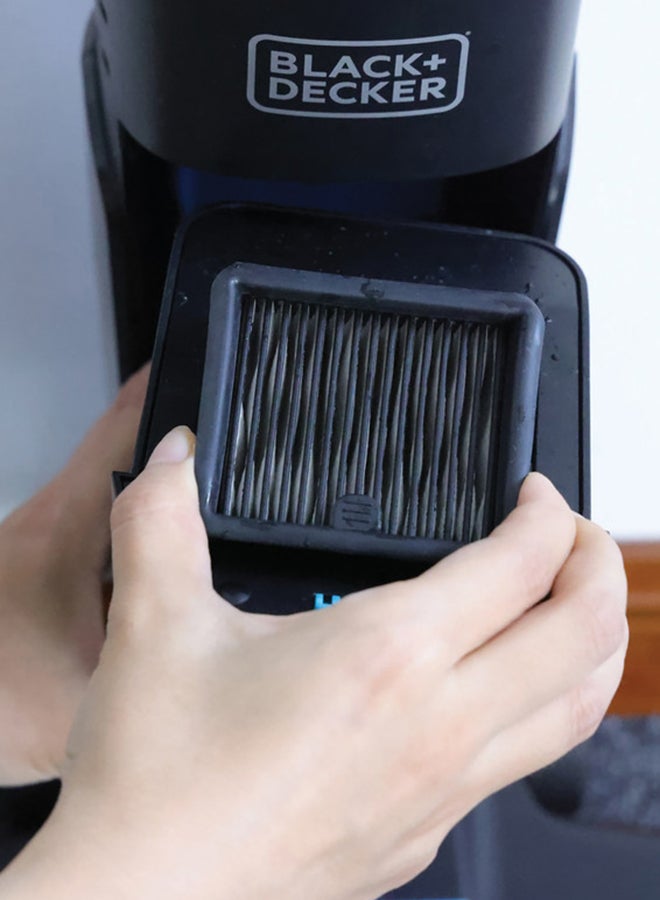 بلاك اند ديكر مكنسة كهربائية لاسلكية رطبة وجافة من بلاك+ديكر، مكنسة وغسالة ثنائية، خاصية التنظيف الذاتي، تصميم لتنظيف الحواف، شاشة رقمية، تصميم مدمج ويوفر المساحة، باللون الأزرق - VW252BR-B5 180 W VW252BR-B5 - Image 3