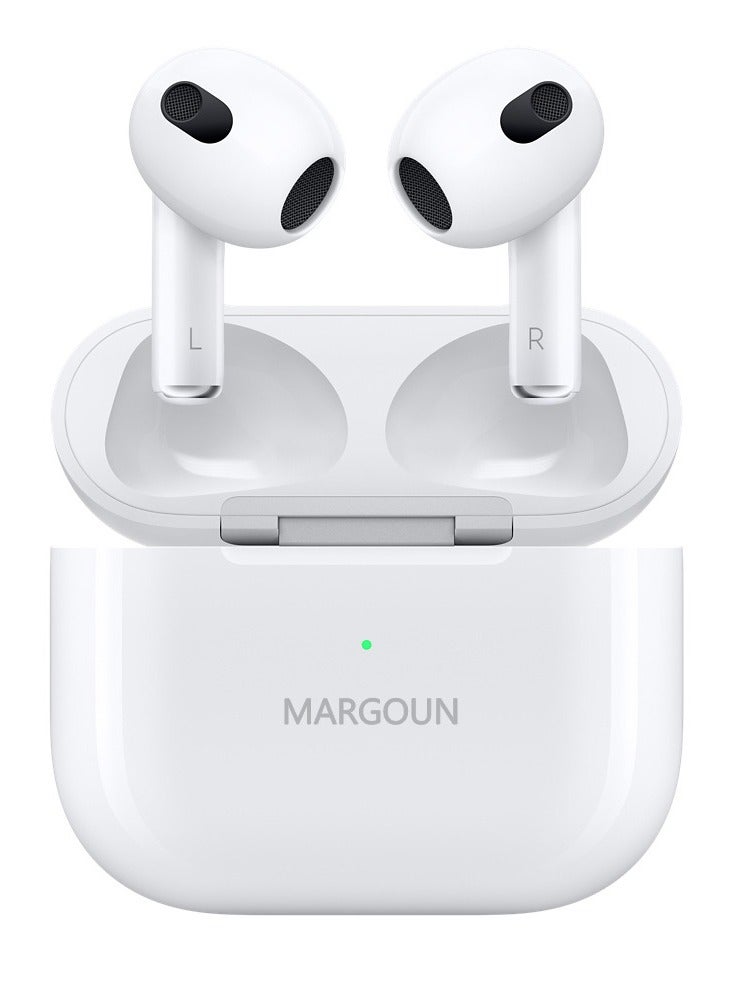MARGOUN Next-Gen Wireless Bluetooth Earbuds for Ultimate Listening Experience for Apple iPhone 16 Plus - White-1  - Image 2