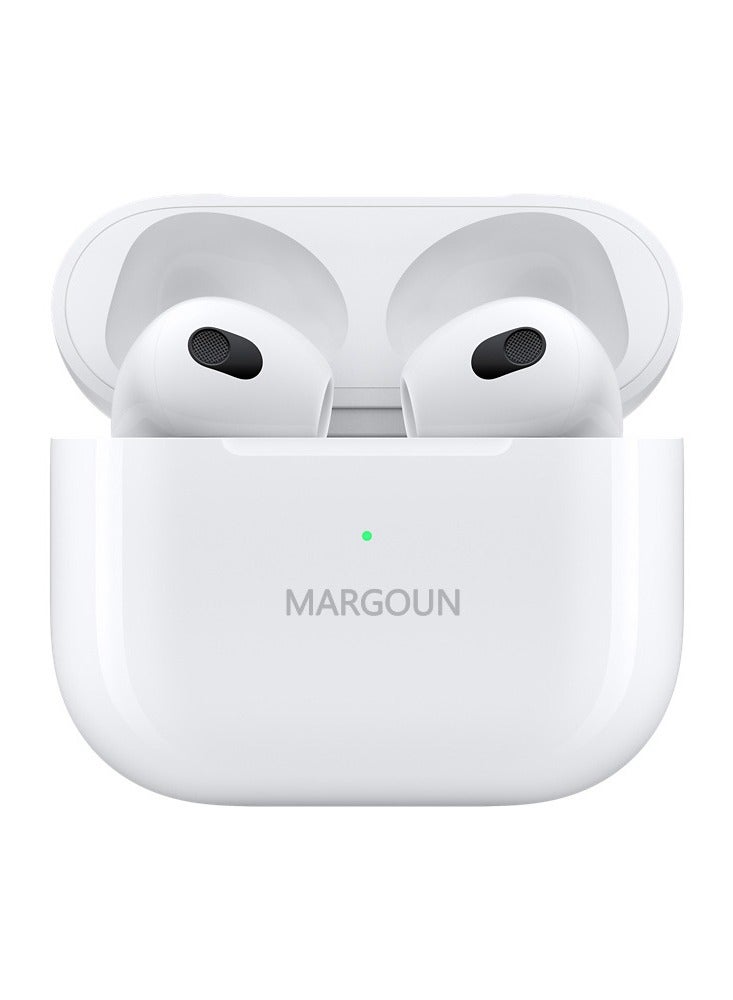 MARGOUN Next-Gen Wireless Bluetooth Earbuds for Ultimate Listening Experience for Apple iPhone 16 Plus - White-1  - Image 3