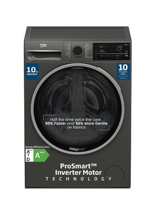 10 kg Front Load Washing Machine, 1400 RPM, 15 Programmes, Low Noise, Quick wash 14/28 Minutes, AquaTech Technology, SteamTherapy, StainExpert, Digital Display, DrumClean Function, HomeWhiz, 10 Years Warranty on ProSmart Inverter Motor 9 kg WTE1014XM Manhattan Grey - pnsku/N70135381V/45/_/1750838549/f926eb85-288f-4dbe-acf0-f339c44abc9e