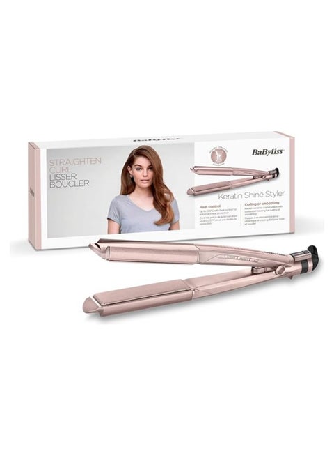 Keratine Shine 2in1 Hair Straightener -ST335AE Pink
