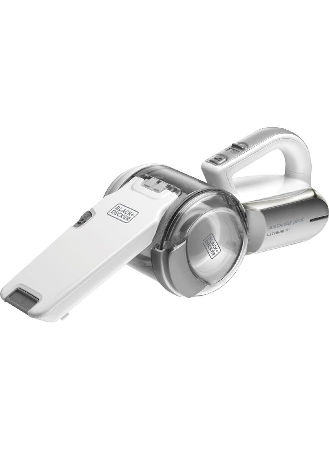 BLACK+DECKER 18V Lightweight and Compact Cordless Dustbuster Pivot Hand Vacuum 29.2 x 15.5 x 17.8 cm 980 W PV1820L-GB White and Grey  - Image 1