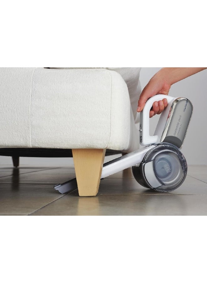 BLACK+DECKER 18V Lightweight and Compact Cordless Dustbuster Pivot Hand Vacuum 29.2 x 15.5 x 17.8 cm 980 W PV1820L-GB White and Grey  - Image 4