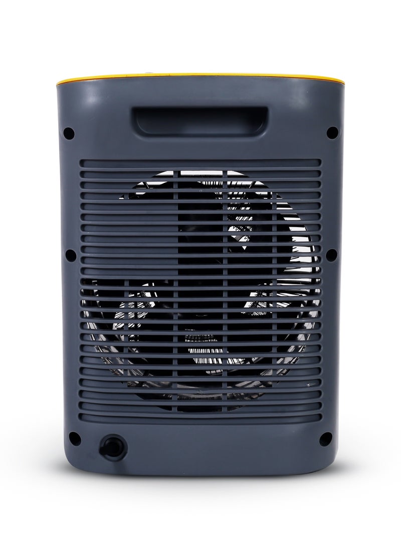 Clikon 2000W Powerful Fan Heater – Rapid Heat And Energy Efficient - 2000 W CK4241 Yellow Grey - Image 5