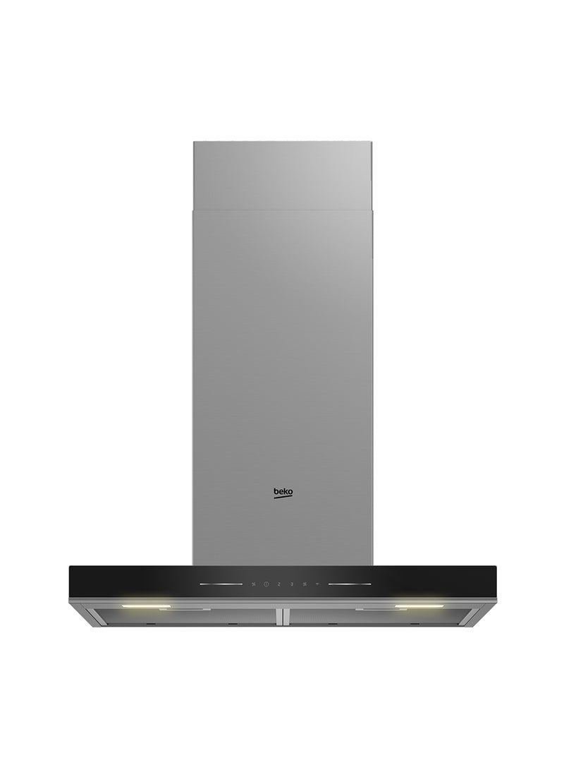 Beko 90cm T-Shape Chimney Hood, Intensive Ventilation Capacity -710 m³/h, Filter-Cleaning Reminder,  Air Cleaning Mode, Easy to Clean Dishwasher-Safe Filters, Led Illumination, Touch control BHCB66641BBHS Black  - Image 2