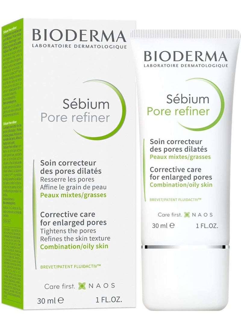 Bioderma Sebium Pore Refiner Corrective Care Cream for Enlarged Pores Refines the Skin Texture 30mlml - Image 1