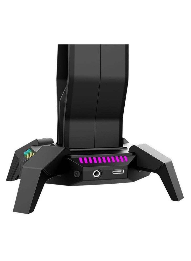 مارفو - Headset Holder With RGB Lighting and control button - HZ-10 - Image 1