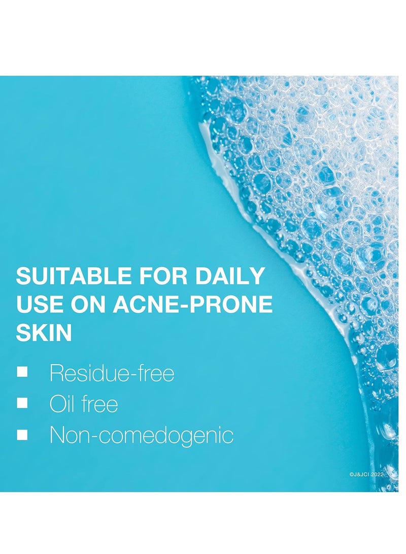 Neutrogena Oil-Free Acne Fighting Face Wash, Daily Cleanser with Salicylic Acid Acne Treatment, 9.1 fl. Oz, 3 PackFluid Ounce - Image 4