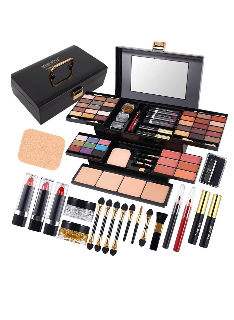 مس روز M 58 Color Professional Makeup Pallet, Makeup Kit For Women Full Kit, All In One Makeup Kit Set, Makeup Gift Set For Women Girls 331Y - Image 1