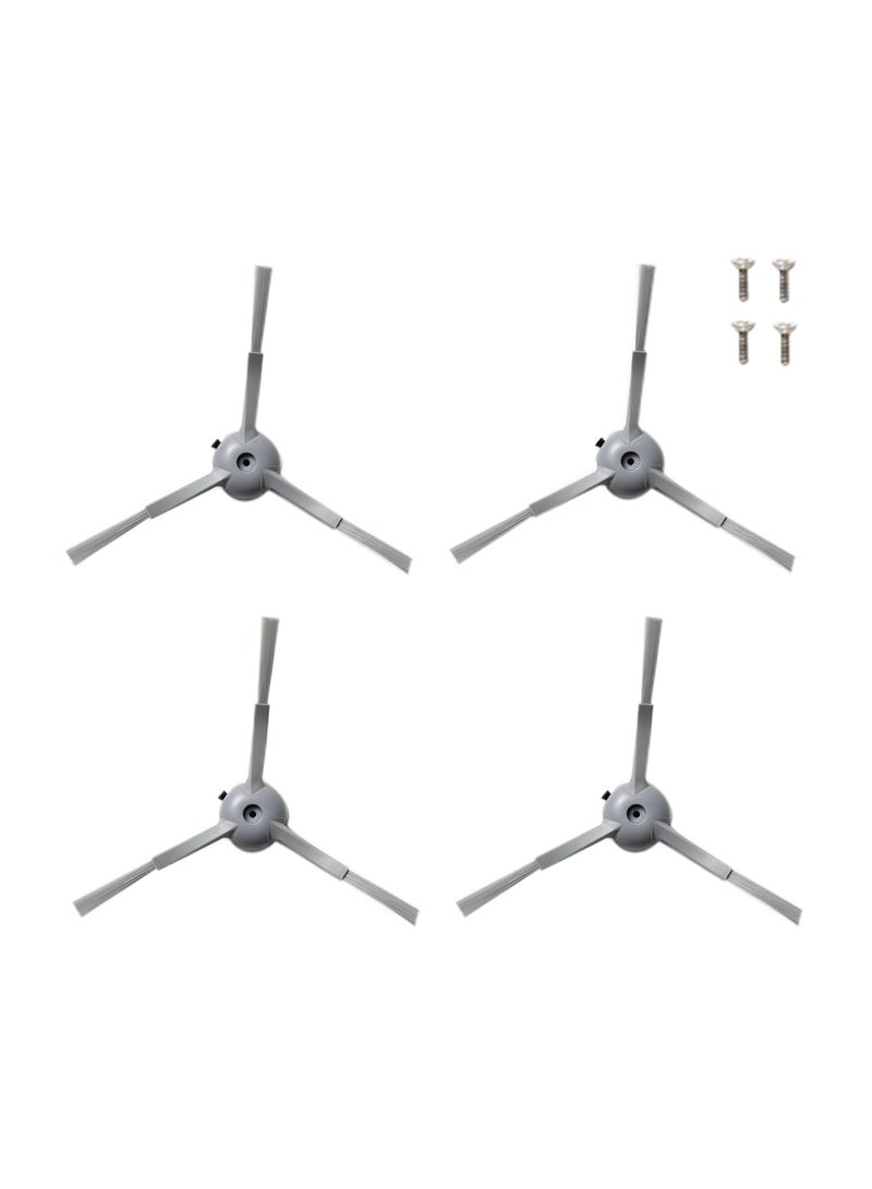 إيوفي مجموعة eufy المكونة من 4 فرش جانبية بديلة ومسامير L60 لجميع السلاسل، سلسلة G50، مكانس روبوت Omni C20 - Image 1