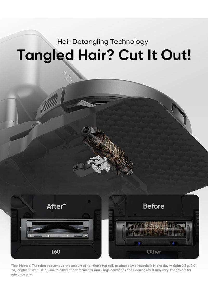 إيوفي مجموعة eufy المكونة من 4 فرش جانبية بديلة ومسامير L60 لجميع السلاسل، سلسلة G50، مكانس روبوت Omni C20 - Image 3