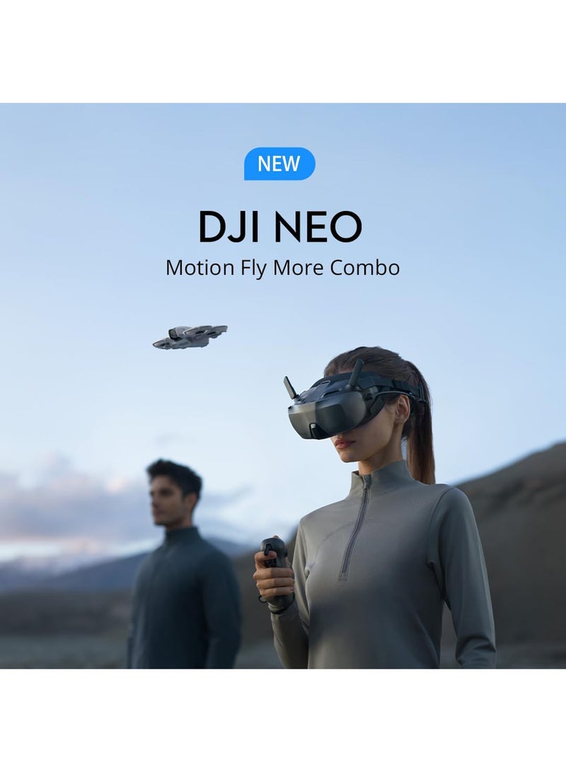 dji - Neo Motion Fly More Combo, Mini Drone with 4K UHD Camera for Adults, 135g Self Flying Drone with RC Motion 3 and 3 Batteries - Image 1