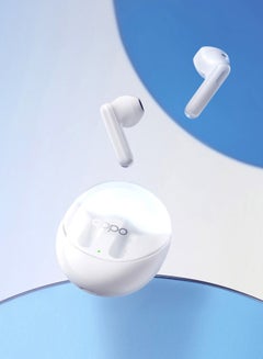 أوبو Enco Air 3 Bluetooth Earbuds, Truly Wireless, Half-In-Ear Design, Ultra-Long Standby Time White  - Image 4