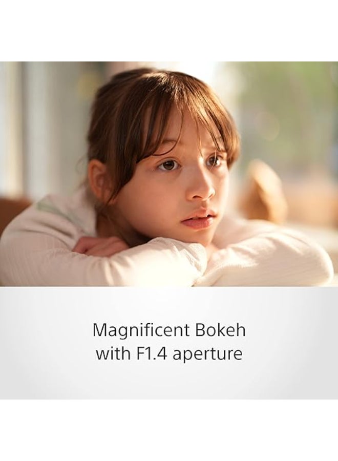 سوني - E Mount FE 50 mm F1.4 GM Full Frame Lens (SEL50F14GM) | Lightweight & Compact | Beautiful Bokeh | Extraordinary Resolution Black - Image 1