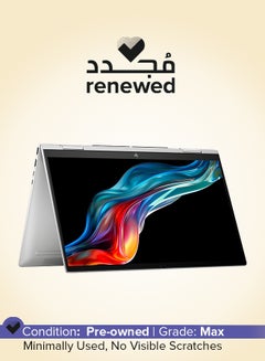 إتش بي Renewed - Envy X360 2 in 1 Laptop With 15.6-Inch FHD Touch Screen Display,Intel Core i7/10-Core/13th Gen/16GB RAM/512GB SSD/Intel Iris Xe Graphics/Windows 11 English/Arabic Silver  - Image 1