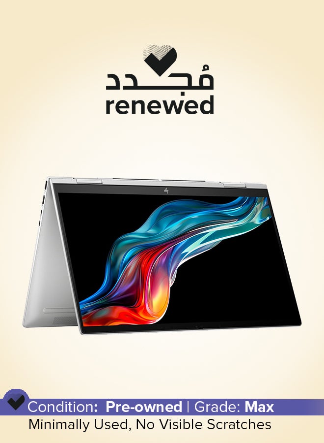 إتش بي - Renewed - Envy X360 2 in 1 Laptop With 15.6-Inch FHD Touch Screen Display,Intel Core i7/10-Core/13th Gen/16GB RAM/512GB SSD/Intel Iris Xe Graphics/Windows 11 English/Arabic Silver - Image 1