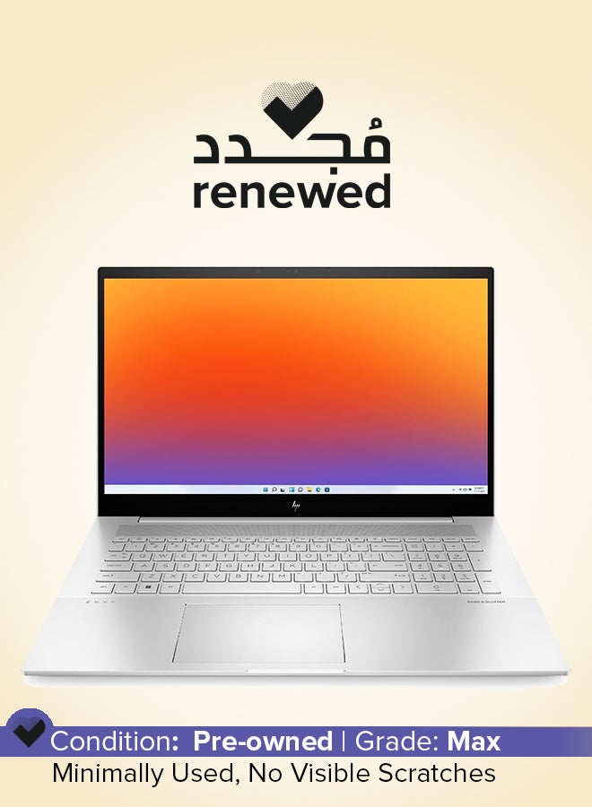 إتش بي Renewed - Envy Laptop 17CR With 17.3-Inch FHD IPS Touchscreen Display,Intel Core i7-1355U/10-Core/13th Gen/16GB RAM/1TB SSD/Intel Iris Xe Graphic/Windows 11 English/Arabic Silver  - Image 1