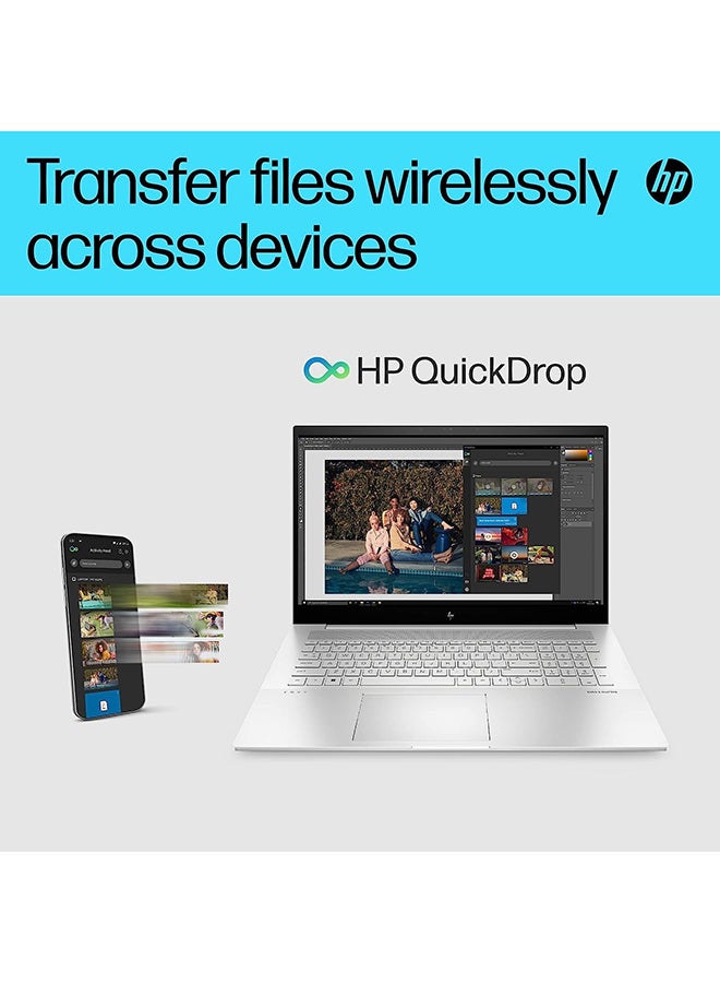 HP Renewed - Envy 17CR Laptop With 17.3-Inch FHD IPS Touch Display, Intel Core i7-1355U/10-Core/13th Gen/16GB RAM/1TB SSD/Intel Iris Xe Graphics/Windows 11 English/Arabic Silver - Image 5