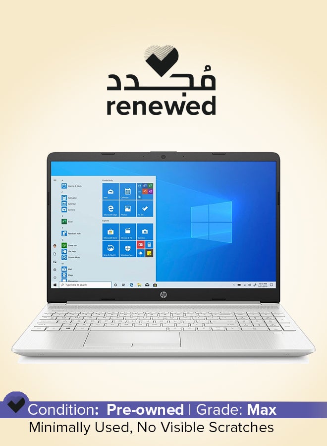 HP Renewed - Laptop 15 With 15.6-Inch FHD Display,AMD Ryzen 5 3500U/8GB DDR4 RAM/512GB SSD/Windows 10 English/Arabic Silver - Image 1