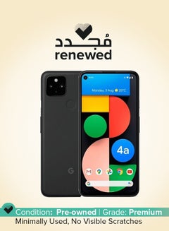 Google Renewed - Pixel 4A Just Black 6GB RAM 128GB 5G  - Image 1