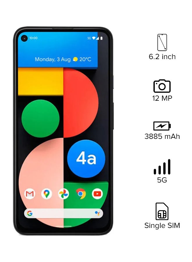 جوجل Renewed - Pixel 4A Just Black 6GB RAM 128GB 5G - Image 2