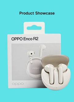 OPPO Enco R2 Earphones, featuring Hi-Fi Sound, Extended 25-Hour Playtime, and IP54 Water & Sweat Resistance Gold  - Image 4