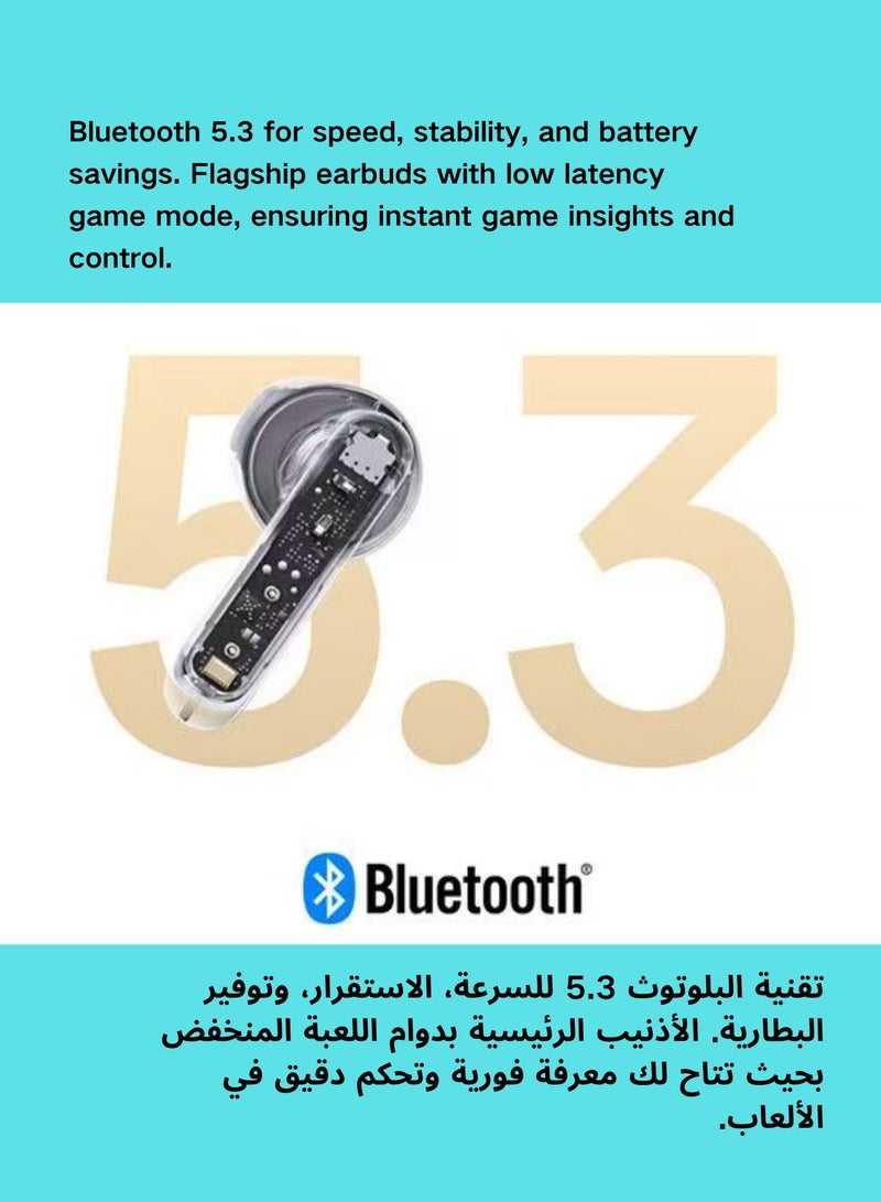 OPPO - Enco R2 Earphones, featuring Hi-Fi Sound, Extended 25-Hour Playtime, and IP54 Water & Sweat Resistance Gold - Image 1