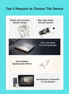 OPPO Enco R2 Earphones, featuring Hi-Fi Sound, Extended 25-Hour Playtime, and IP54 Water & Sweat Resistance Gold  - Image 2